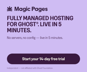 Magic Pages 300×250 banner — Speed, Purple